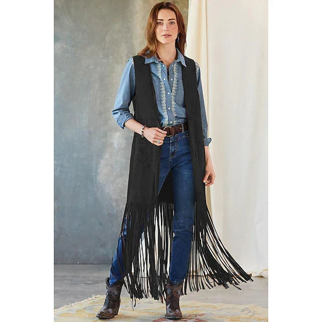 Women's Midi Dress Boho Dress Western Dress Fashion Modern Outdoor Holiday Going out Regular Fit Plain Long Sleeve V Neck Maroon Summer