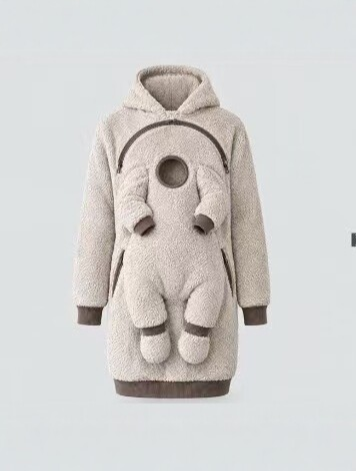 Fleece Babywearing Hoodie – Warm Carrier-Compatible Maternity & Baby Jacket