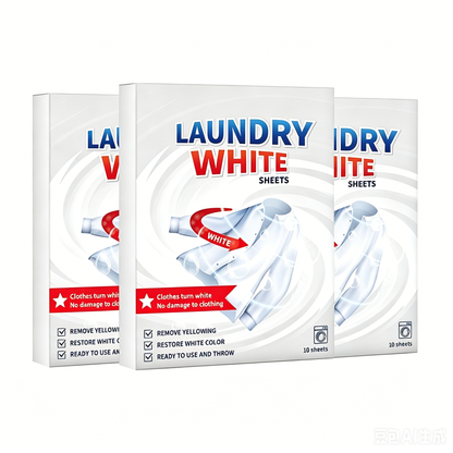 🤍Last Day 50% OFF--Deep Cleaning Laundry Whitening Sheets🌿