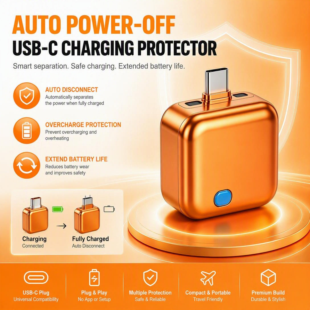 140W TYPE-C AI Smart Auto Power-Off Charging Protector