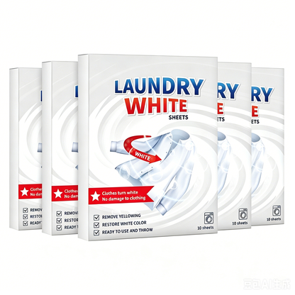 🤍Last Day 50% OFF--Deep Cleaning Laundry Whitening Sheets🌿