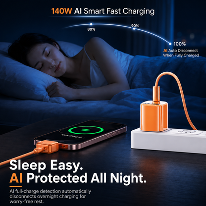 140W TYPE-C AI Smart Auto Power-Off Charging Protector