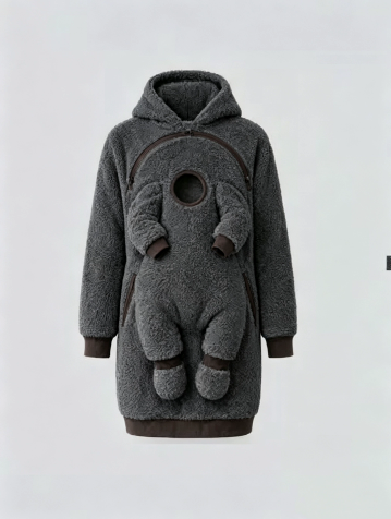 Fleece Babywearing Hoodie – Warm Carrier-Compatible Maternity & Baby Jacket