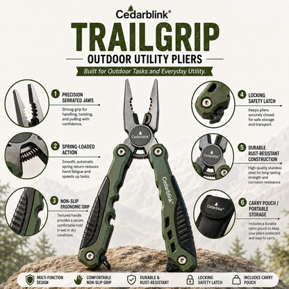 Cedarblink® TrailGrip Outdoor Utility Pliers