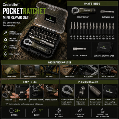Cedarblink® PocketRatchet Mini Repair Set