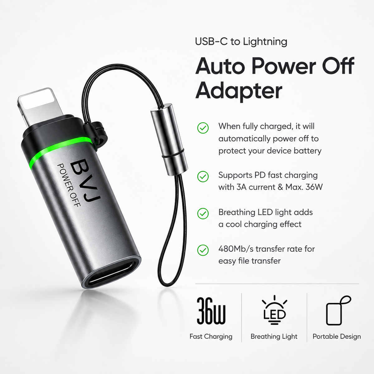 140W TYPE-C AI Smart Auto Power-Off Charging Protector