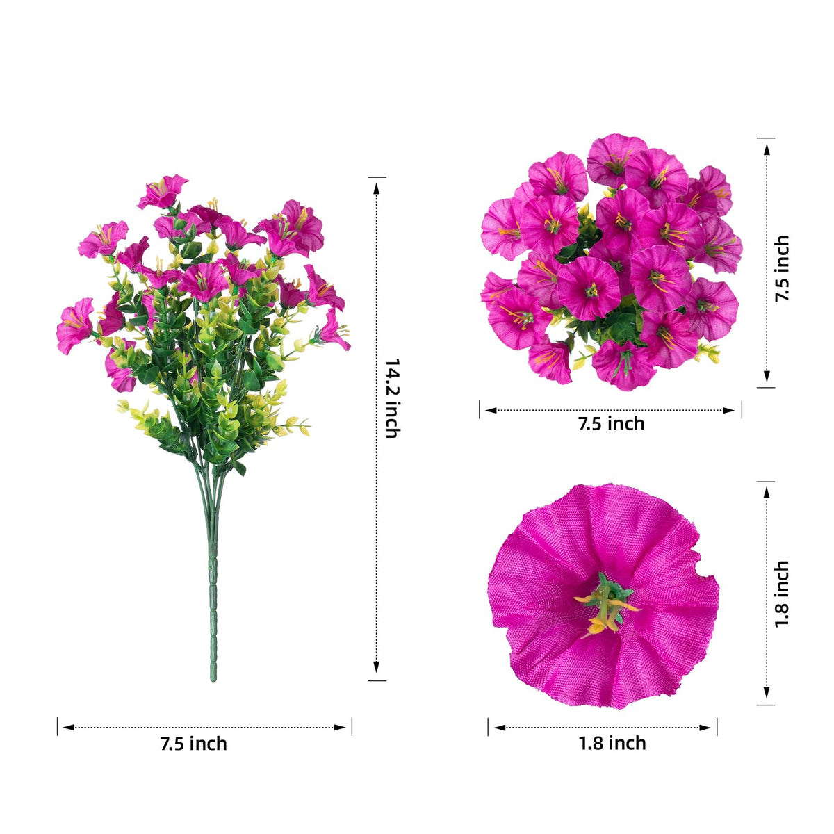 Last Day 60% OFF💥UV Resistant Artificial Petunias Flowers