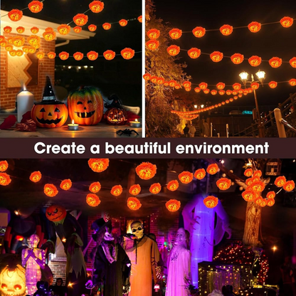 🔥Last Day 49% OFF -🏵️💀 Mexican Marigold Flower String Lights | 💕Death is not the end of life, forgetting is
