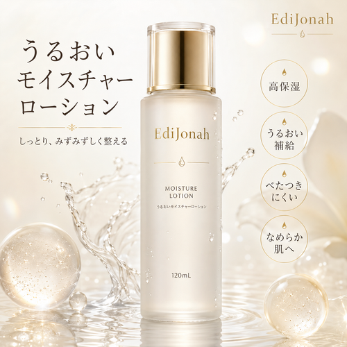 EdiJonah® うるおいモイスチャーローション｜みずみずしく整える高保湿化粧水 120mL