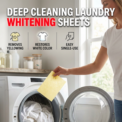 🤍Last Day 50% OFF--Deep Cleaning Laundry Whitening Sheets🌿